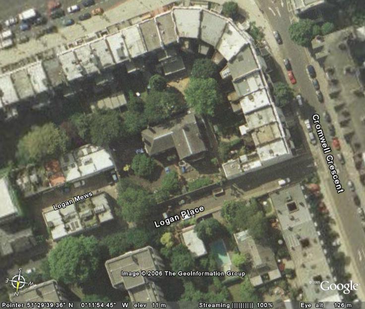 Garden Lodge from above